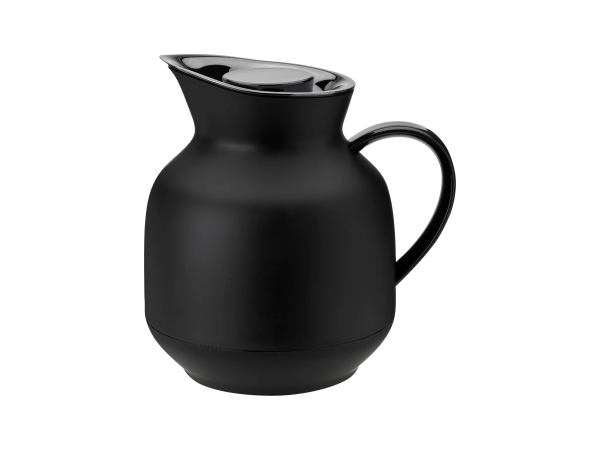 Amphora termoskanne te 1L, Soft Black og 3 bøker