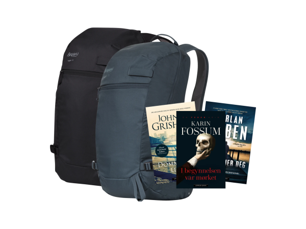 Bergans Hugger 25 og 3 krimbøker