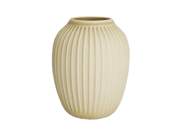 Hammershøi vase fra Kähler i fargen bjørk og 3 bøker