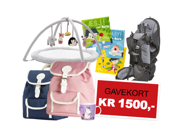 Gavekort på 1500 kr fra Bokklubben Barn
