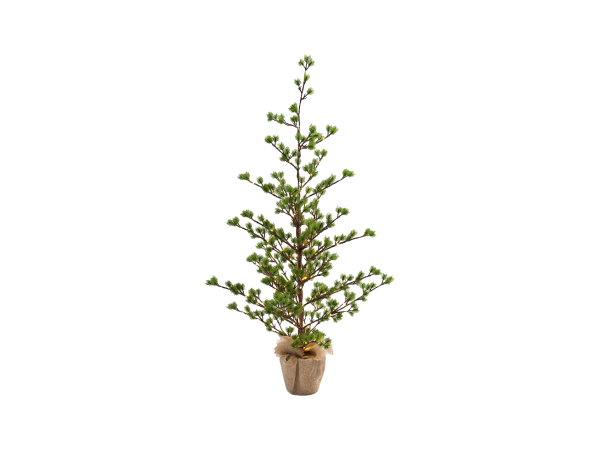 Lerketre med 120 lys og bok