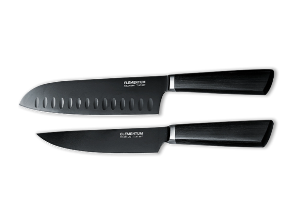 Elementum-kniver i titan og Illustrert Vitenskap