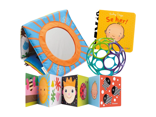 Babypakke med tøyboken Pippo