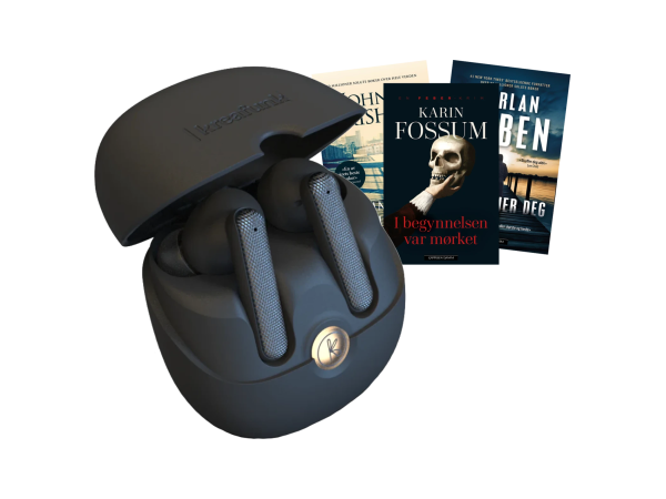 Kreafunk Pure og 3 krimbøker