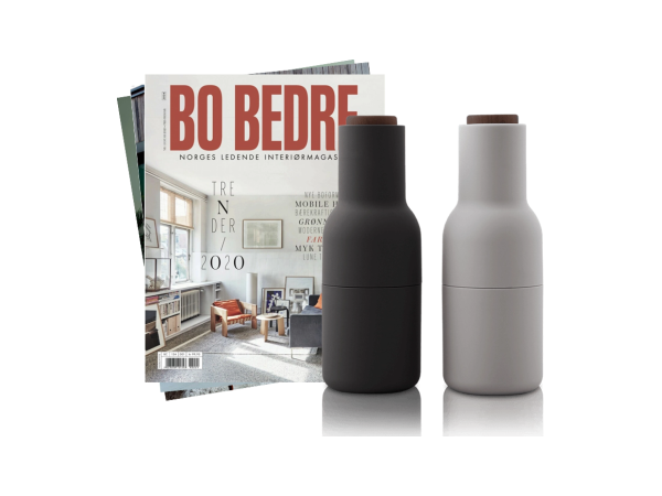 Menu Bottle Grinder og 5 nummer av BO BEDRE