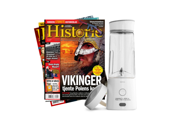 Nordic smoothie-blender og 2 nummer av HISTORIE