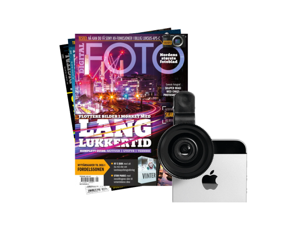 Objektiver til mobilen og 2 nummer av Digital FOTO