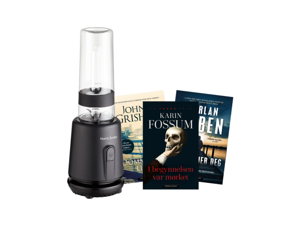 Nordic Sense smoothieblender og 3 krimbøker
