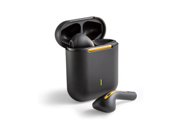 Wireless in-ear hodetelefoner og 2 nummer av HISTORIE